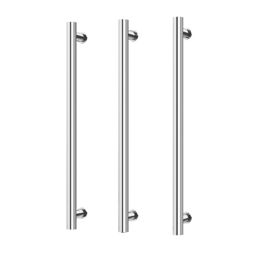 Heated Triple Towel Rail Round 600mm Chrome [296724]