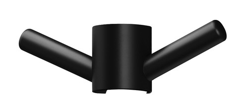 Vertical Rail Hook Round Matte Black [296761]