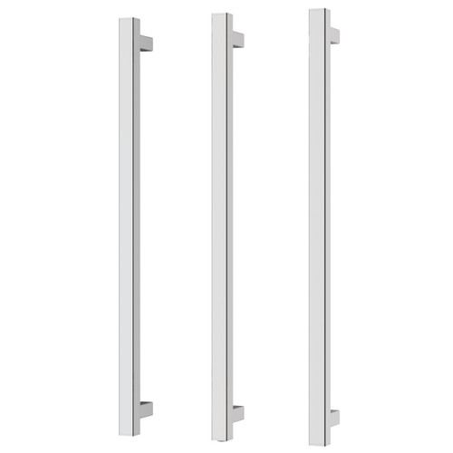 Heated Triple Towel Rail Square 800mm Chrome [296759]