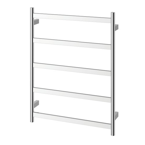 Five Flat Bar Heated Towel Ladder 550mm x 740mm Chrome [296744]