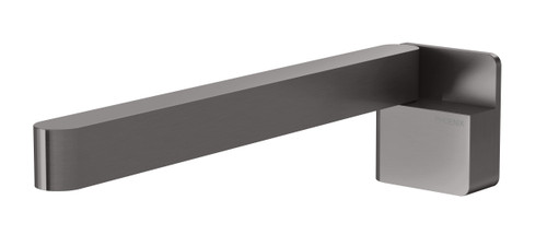 Designer Swivel Bath Outlet  230mm Square Brushed Carbon [298061]