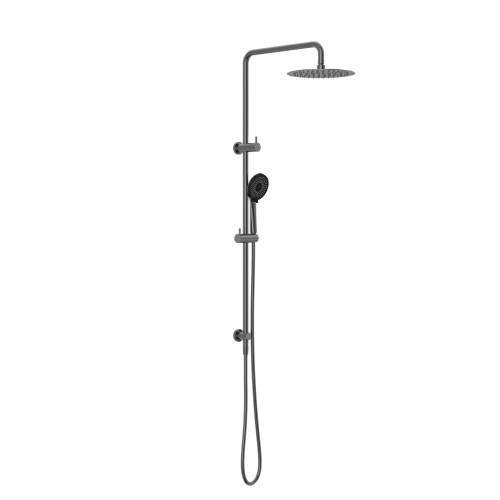 Round Project Twin Shower 4 Star Rating Gun Metal [297057]
