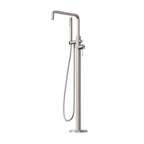 Opal Freestanding Bath Mixer with Hand Shower Brushed Nickel [297022]