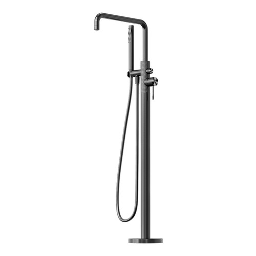 Opal Freestanding Bath Mixer with Hand Shower Graphite [297029]