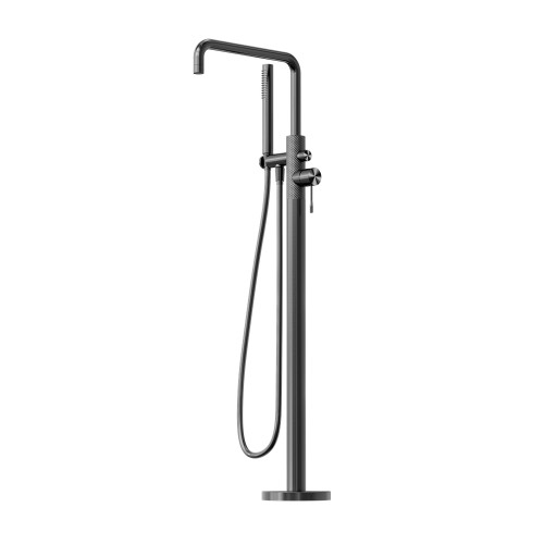 Opal Freestanding Bath Mixer with Hand Shower Graphite [297029]