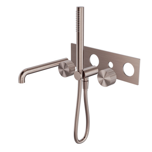 Opal Progressive Shower System With Spout 230mm Trim Kits Only Brushed Bronze [297068]