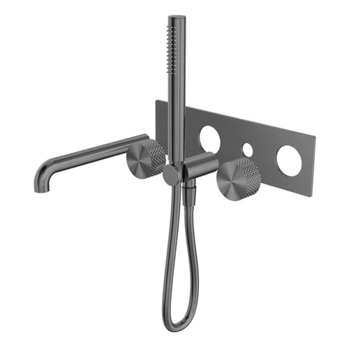 Opal Progressive Shower System With Spout 230mm Trim Kits Only Graphite [297060]