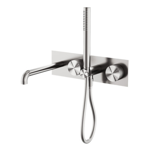 Opal Progressive Shower System With Spout 250mm Brushed Nickel [297064]