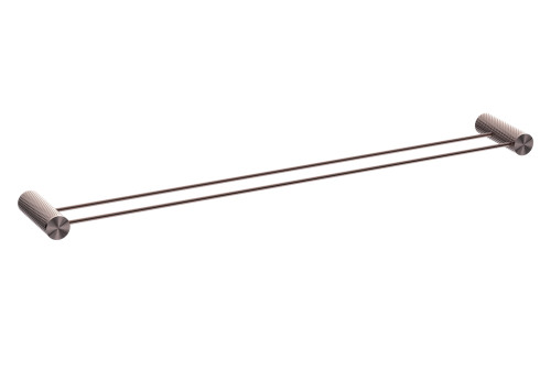 Opal Double Towel Rail 800mm Brushed Bronze [297072]