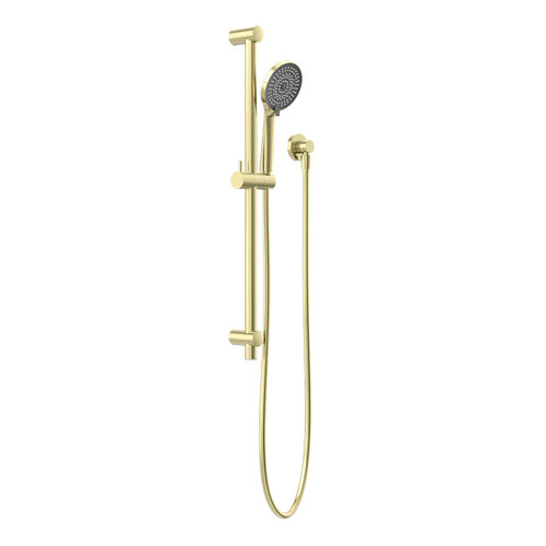 Round Metal Project Shower Rail 4 Star Rating Brushed Gold [297037]
