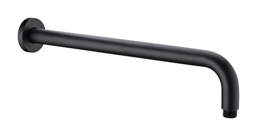 Round Shower Arm 500mm Length Matte Black [296979]