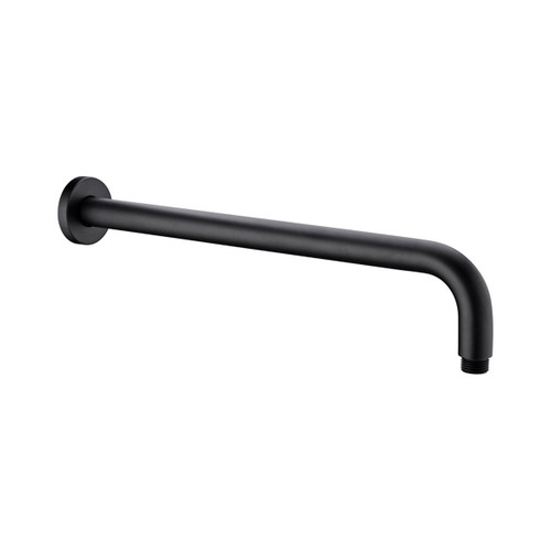 Round Shower Arm 500mm Length Matte Black [296979]