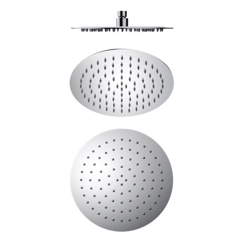 250mm Round Stainless Steel Shower Head 4 Star Rating Chrome [297069]