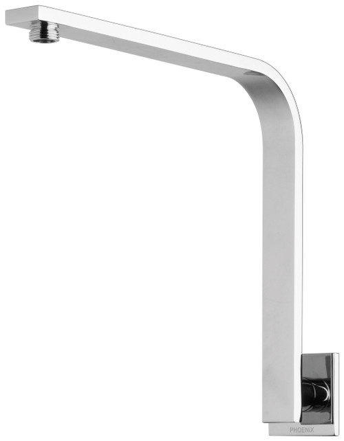 Vivid Slimline High-Rise Shower Arm Square Plate Chrome [151876]