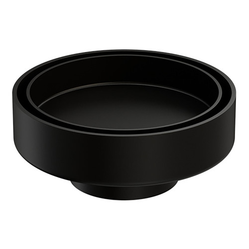 100mm Round Tile Insert Floor Waste 50mm Outlet Matte Black [296954]