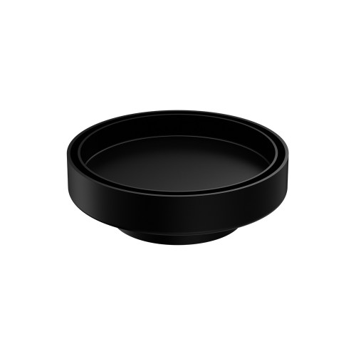 130mm Round Tile Insert Floor Waste 80mm Outlet Matte Black [296962]