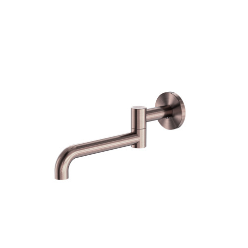 Mecca Wall Mounted Swivel Basin/Bath Spout Only 225mm Brushed Bronze [297243]