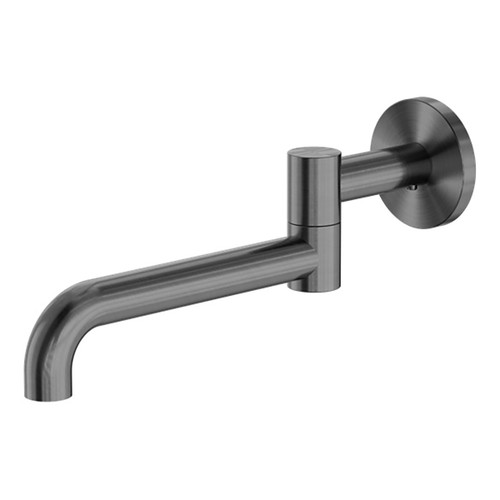 Mecca Wall Mounted Swivel Bath Spout Only 225mm Gun Metal [297235]