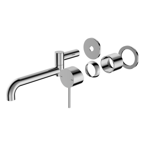 Mecca Wall Basin/Bath Mixer Swivel Spout 225mm Trim Kits Only Chrome [297196]
