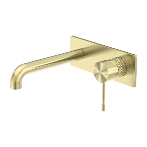 Opal Wall Basin/Bath Mixer 120mm Brushed Gold [297278]