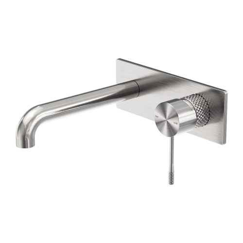 Opal Wall Basin/Bath Mixer 120mm Brushed Nickel [297280]