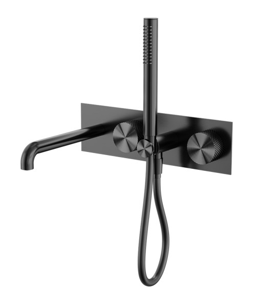 Opal Progressive Shower System With Spout 250mm Graphite [297209]