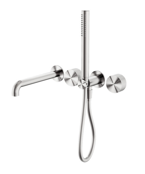 Opal Progressive Shower System Separate Plate With Spout 250mm Brushed Nickel [297242]