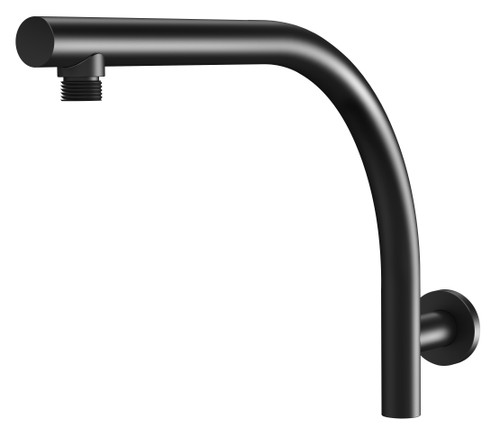 Rush High-Rise Shower Arm Only Matte Black [151858]