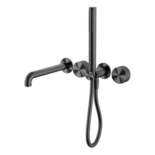 Opal Progressive Shower System Separate Plate With Spout 250mm Graphite [297255]