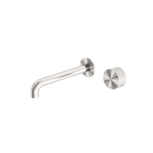 Opal Progressive Wall Basin/Bath Set 120mm Brushed Nickel [297090]