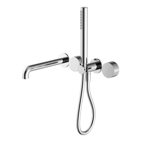 Kara Progressive Shower System Separate Plate With Spout 230mm Chrome [297155]