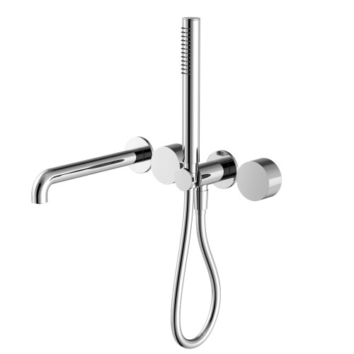 Kara Progressive Shower System Separate Plate With Spout 230mm Chrome [297155]