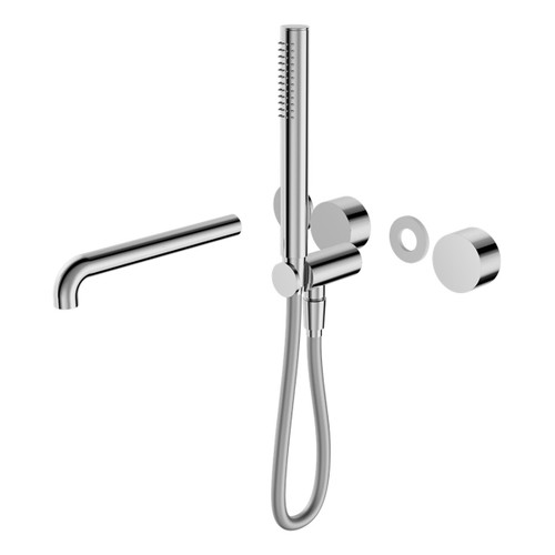 Kara Progressive Shower System Separate Plate With Spout 230mm Trim Kits Only Chrome [297152]