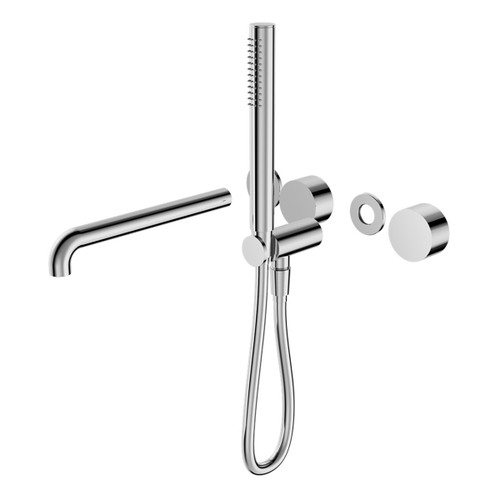 Kara Progressive Shower System Separate Plate With Spout 250mm Trim Kits Only Chrome [297185]