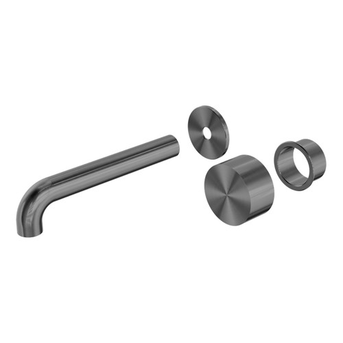 Kara Progressive Wall Basin/Bath Set 185mm Trim Kits Only Gun Metal [297133]