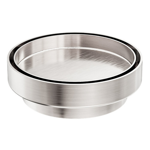 130mm Round Tile Insert Floor Waste 100mm Outlet Brushed Nickel [297080]