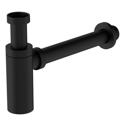 40mm Round Bottle Trap Matte Black [297464]