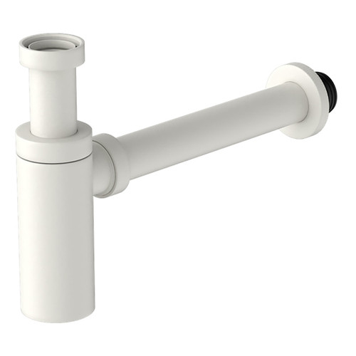 40mm Round Bottle Trap Matte White [297469]