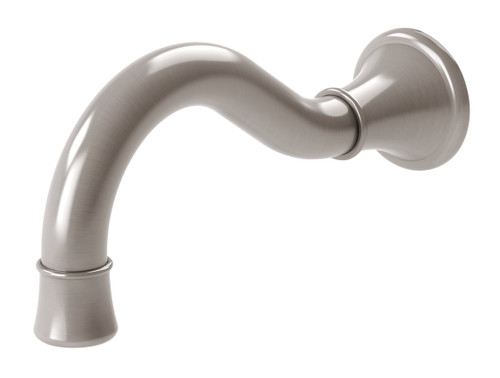 Nostalgia Basin/Bath Outlet 180mm Shepherds Crook  Brushed Nickel [298059]