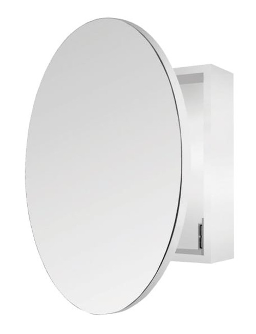 Round Shaving Mirror Cabinet 400x400x150mm with 600mmø Mirror Door [277928]