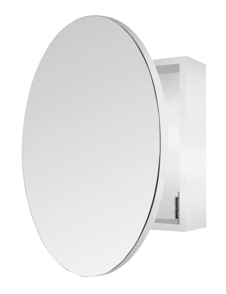 Round Shaving Mirror Cabinet 400x400x150mm with 600mmø Mirror Door [277928]