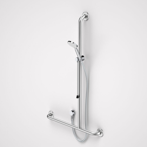Care Support Accessible Shower Set with Inverted T Rail RH Chrome [290581]