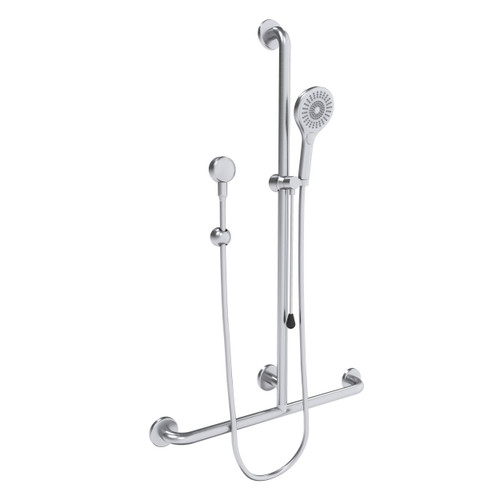 Care Shower Set Inverted T Adjustable Brushed Stainless Steel [293025]