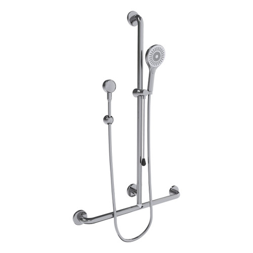 Care Shower Set Inverted T Adjustable Polished Stainless Steel [293026]
