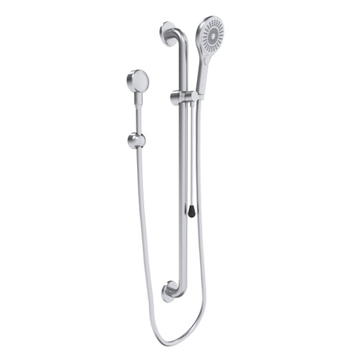 Care Shower Set Straight Rail Brushed Stainless Steel [293027]