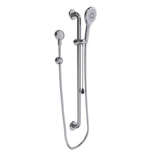 Care Shower Set Straight Rail Polished Stainless Steel [293028]