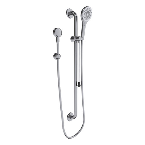 Care Shower Set Straight Rail Polished Stainless Steel [293028]