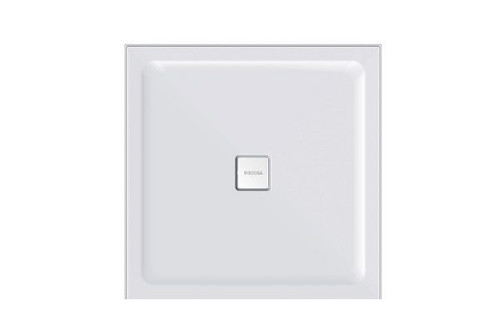 Luna Square Centre Waste Shower Base 900mm x 900mm Acrylic [120575]