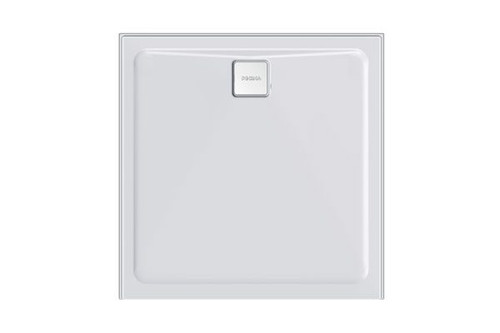 Luna Square Rear Waste Shower Base 900mm x 900mm Acrylic [120576]