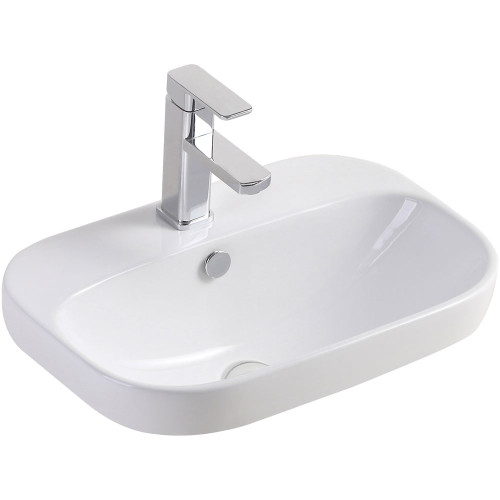 Parisa Semi-Inset Basin White 1TH [158212]